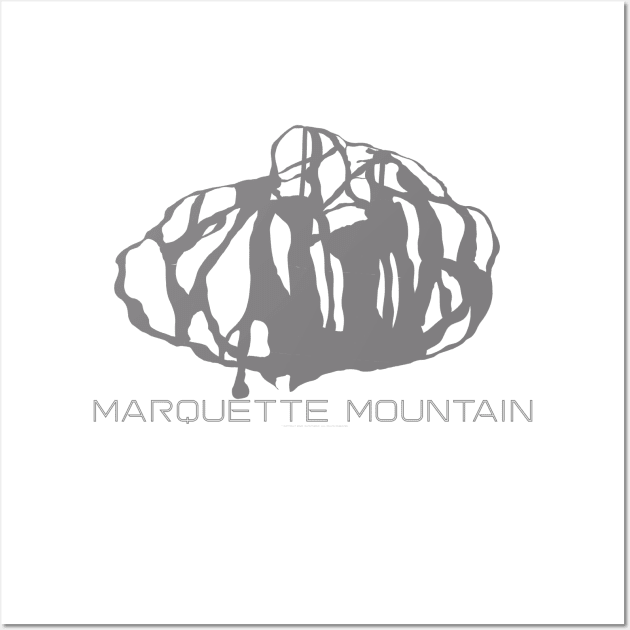 Marquette Mountain Resort 3D Wall Art by Mapsynergy